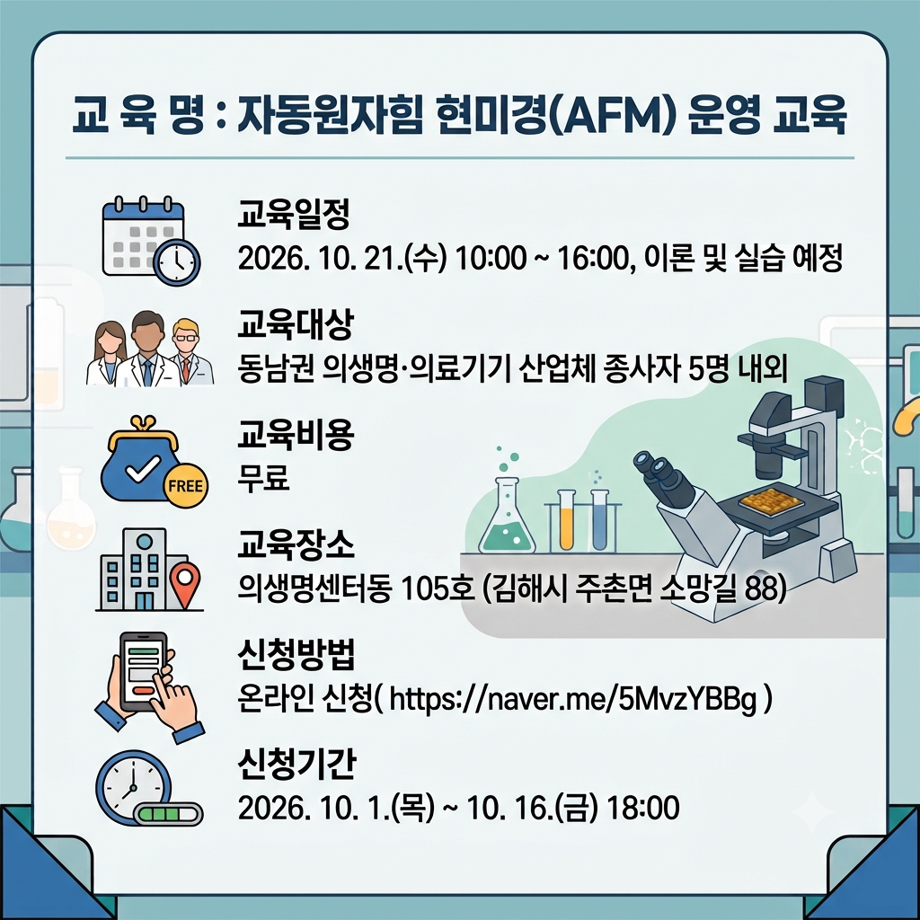 자동원자힘 현미경 운영 교육 안내